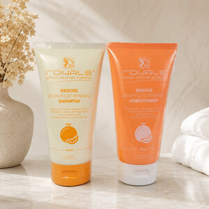 Royale Rescue Weightless Renewal Shampoo & Conditioner Set Melon 150ml Sealed